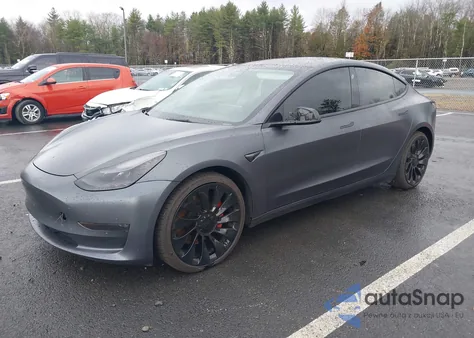 2021 Tesla Model 3 Performance Dual Motor All-Wheel Drive from USA, damaged, VIN 5YJ3E1EC9MF089842